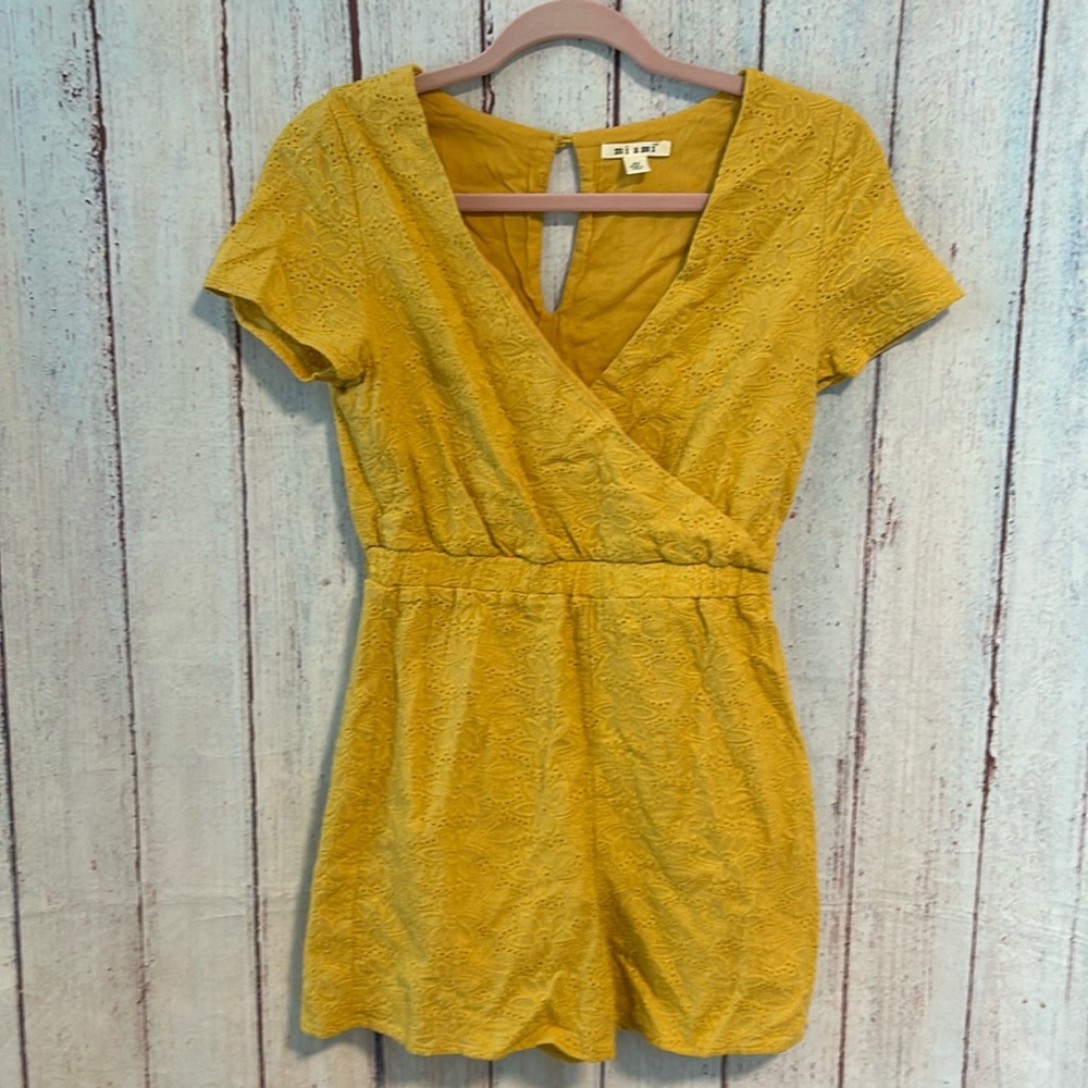 Miami Mustard Yellow Lace Jumpsuit